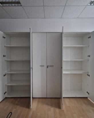 Armadio Archivio Ufficio 6 Ante Bianco (270x207cm)
