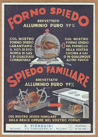 Pubblicità volantino 1939 forno spiedo cucina (489