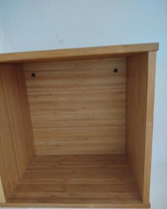 mensola cubo ripiano bambù ikea Ragrund 