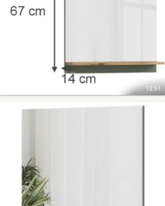 Specchiera con mensola nuova 