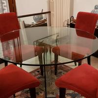 Tavolo rotondo in vetro FIAM