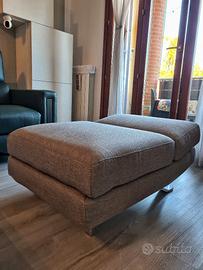 Pouf Poltrone&Sofà VALDESIO-tessuto OLPIA ardesia