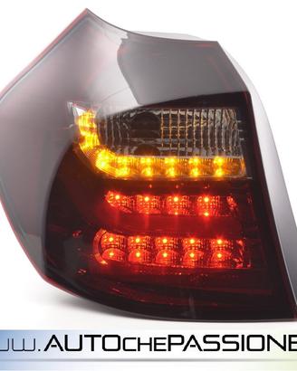 Fanali posteriori rossi fumé a LED per BMW SERIE 1