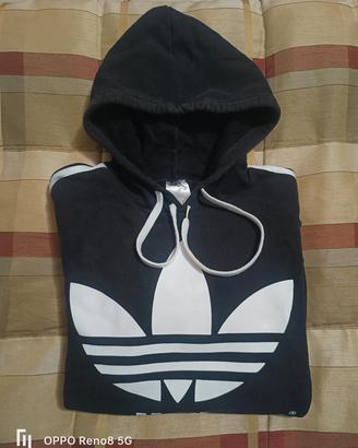 Adidas felpa con cappuccio nera