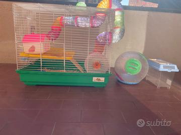 Gabbia grande criceto piu’ accessori