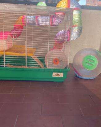 Gabbia grande criceto piu’ accessori