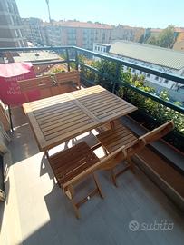 set in legno da giardino 