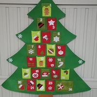 calendario avvento 110 cm feltro 