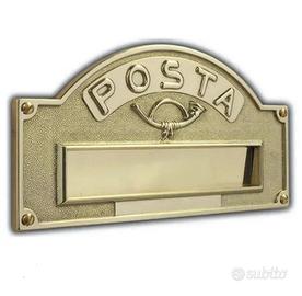 BUCA PER LETTERE OTTONE LUCIDO SILMEC