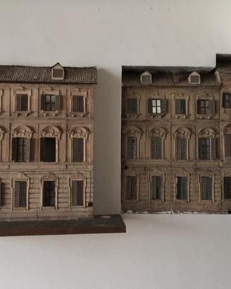 Due Pannelli, in gesso palazzi vecchia Torino