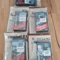 Videocassette vhs e giornali "combat film"