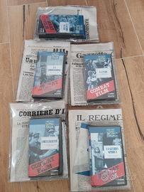 Videocassette vhs e giornali "combat film"