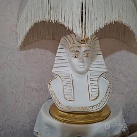 lampada faraone anni '70 con paralume vintage