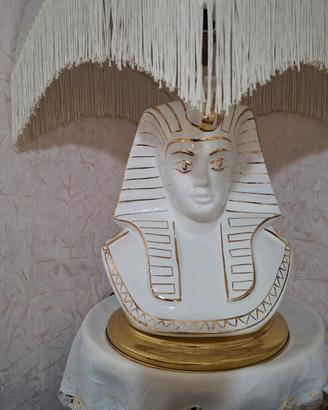 lampada faraone anni '70 con paralume vintage