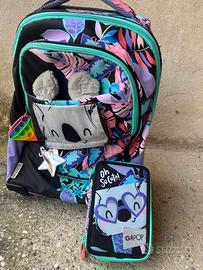 Zaino trolley + astuccio marca GOPOP PANDA