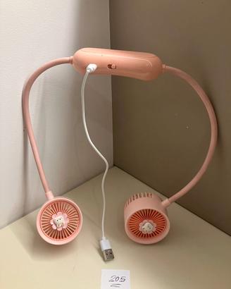 Ventilatore portatile da collo ricaricabile