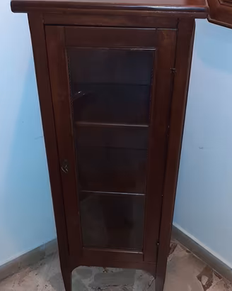 NUOVISSIMA vetrina in legno massello 115x48X37