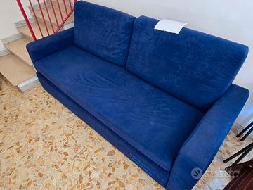 Divano letto matrimoniale Blu 