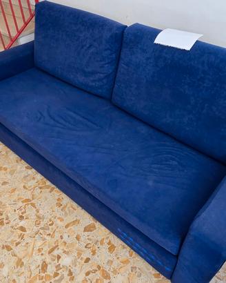 Divano letto matrimoniale Blu 