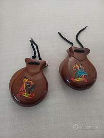 Coppia di nacchere spagnole vintage 