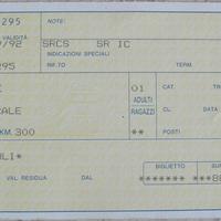 Biglietto treno Bari Centrale Pescara centrale 92