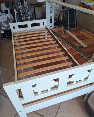 2 Lettini Kritter Ikea 1,6x0.7 bianco