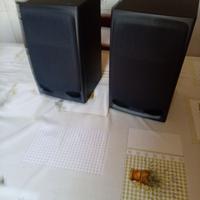 2 casse stereo nere