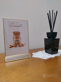 Porta foto menù cornice oro