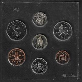 Regno Unito - Coin Set senza confezione 1988 ms109