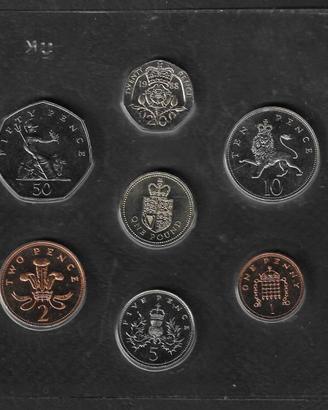 Regno Unito - Coin Set senza confezione 1988 ms109