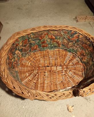 cesto cuccia cane in vimini