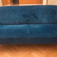 divano 3 posti blu