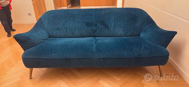 divano 3 posti blu