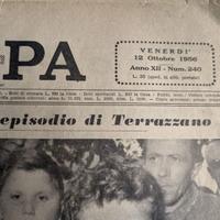 Giornale La Stampa 12 ottobre 1956