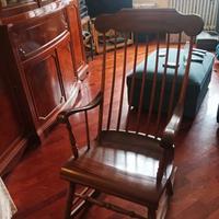 sedia a dondolo vintage 