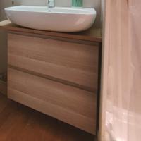 Mobile bagno IKEA Godmorgon Rovere+ lavabo Duravit