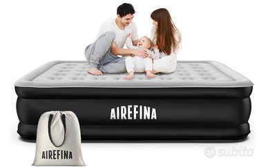 Airefina Materasso Gonfiabile Matrimoniale, Letto