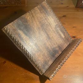 Elegante Leggio da Tavolo in Legno Massello