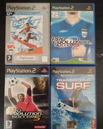 4 Custodie vuote Playstation 2