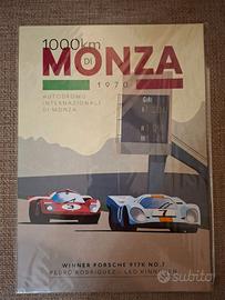 Lotto 6 Poster Auto Vintage NUOVI (Porsche, Monza)