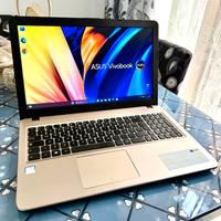 Pc portatile asus Intel i3 7020U+SSD 500gb