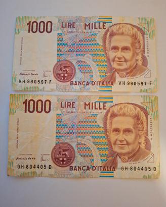 Mille lire Montessori 