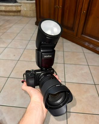 tamron 17-70 2.8 + godox v1s