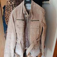 giubbotto donna In pelle Zara Basic tg 44 
