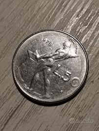 Moneta 50 lire del 1978 Errore di Conio rarità