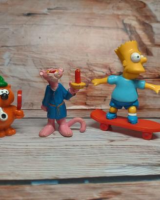 Lotto 3 Figure Vintage PVC - Bart Simpson 1990, Pa