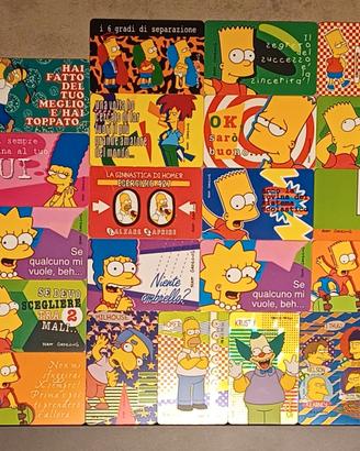 Lotto Card Vintage The Simpson 1999