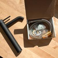 Rubinetto per lavabo TAYRONA nero verniciato opaco