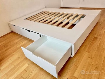 Letto Ikea Nordli con cassetti 140x200 Smontato