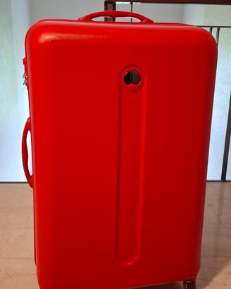 Valigia trolley media rigida Delsey rossa